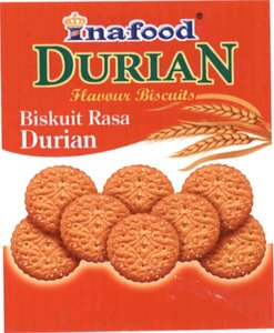 Trademark INAFOOD DURIAN FLAVOUR BISCUITS