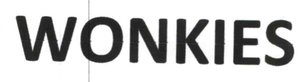 Trademark WONKIES
