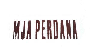 Trademark MJA PERDANA