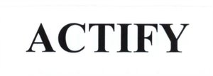 Trademark ACTIFY