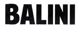 Trademark BALINI
