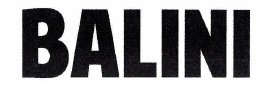 Trademark BALINI