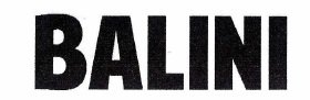 Trademark BALINI