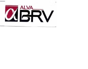 Trademark ALVA BRV