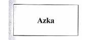 Trademark Azka