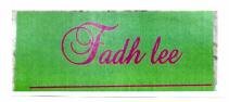 Trademark Fadh lee