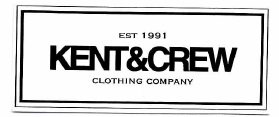 Trademark EST 1991 KENT&CREW CLOTHING COMPANY