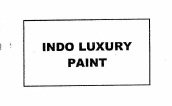 Trademark INDO LUXURY PAINT