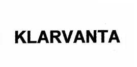 Trademark KLARVANTA