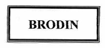 Trademark BRODIN