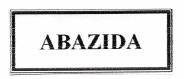 Trademark ABAZIDA