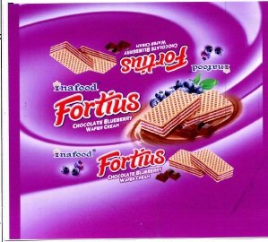 Trademark INAFOOD FORTIUS Chocolate Bluberry wafer cream