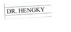 Trademark DR. HENGKY