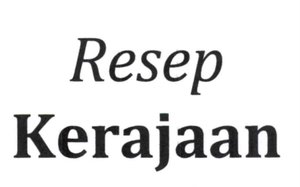 Trademark RESEP KERAJAAN