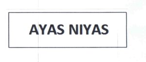 Trademark AYAS NIYAS