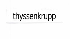 Trademark THYSSENKRUPP = suatu penamaan