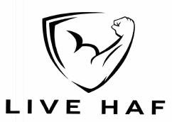 Trademark LIVE HAF + logo