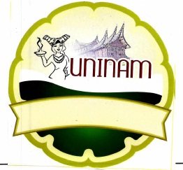 Trademark UNINAM + Lukisan Rumah adat Minang dan Wanita berpakaian adat Minang