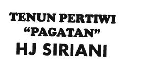 Trademark TENUN PERTIWI "PAGATAN" HJ SIRIANI