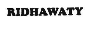 Trademark RIDHAWATY