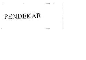 Trademark PENDEKAR