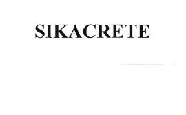 Trademark SIKACRETE