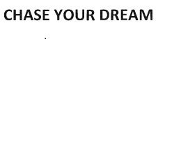 Trademark CHASE YOUR DREAM