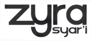 Trademark ZYRA SYAR'I