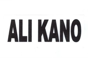 Trademark ALI KANO