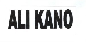 Trademark ALI KANO