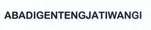 Trademark ABADIGENTENGJATIWANGI