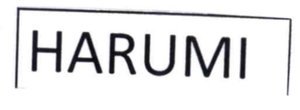 Trademark HARUMI