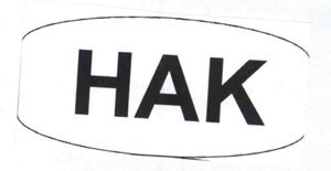 Trademark HAK