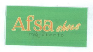 Trademark AFSA SHOES