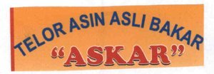 Trademark TELOR ASIN ASLI BAKAR "ASKAR"