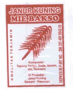 Trademark JANUR KUNING MIE BAKSO