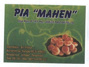 Trademark PIA MAHEN