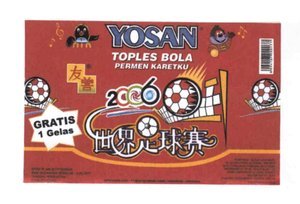 Trademark YOSAN TOPLES BOLA PERMEN KARETKU