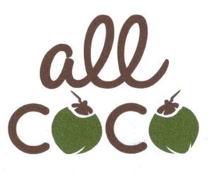 Trademark ALL COCO + Lukisan buah kelapa