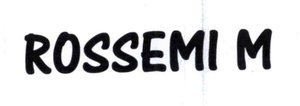 Trademark ROSSEMI M