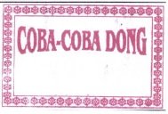 Trademark COBA-COBA DONG