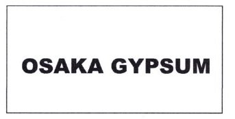 Trademark OSAKA GYPSUM