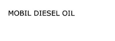 Trademark MOBIL DIESEL OIL