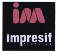 Trademark IMPRESIF / CLOTHING +LOGO IM