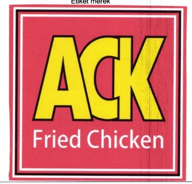 Trademark ACK FRIED CHICKEN