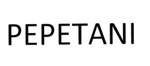 Trademark PEPETANI