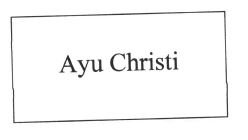 Trademark AYU CHRISTI