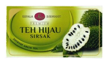 Trademark TEH HIJAU SIRSAK KEPALA DJENGGOT PREMIUM + LUKISAN