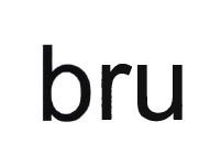 Trademark BRU