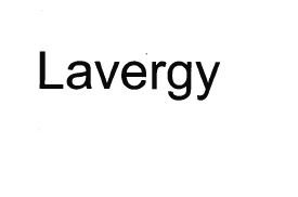 Trademark LAVERGY